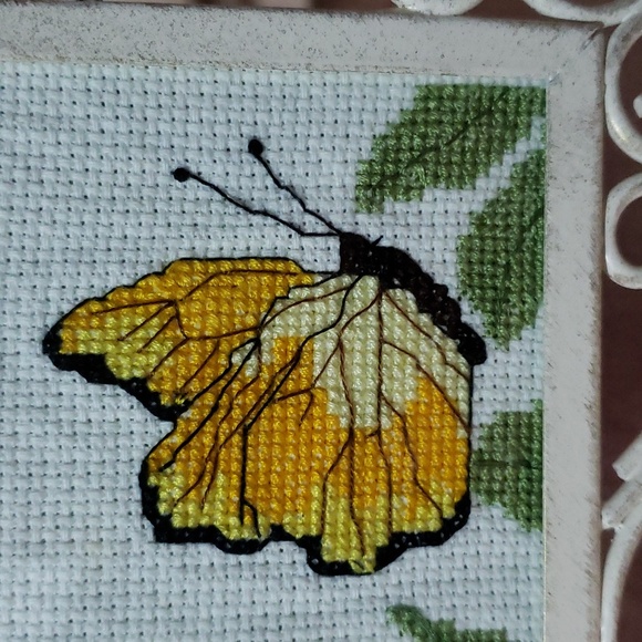 Cross Stitch Butterflies Butterfly Cross Stitch Butterfly Art Butterfly Frame - Picture 8 of 17